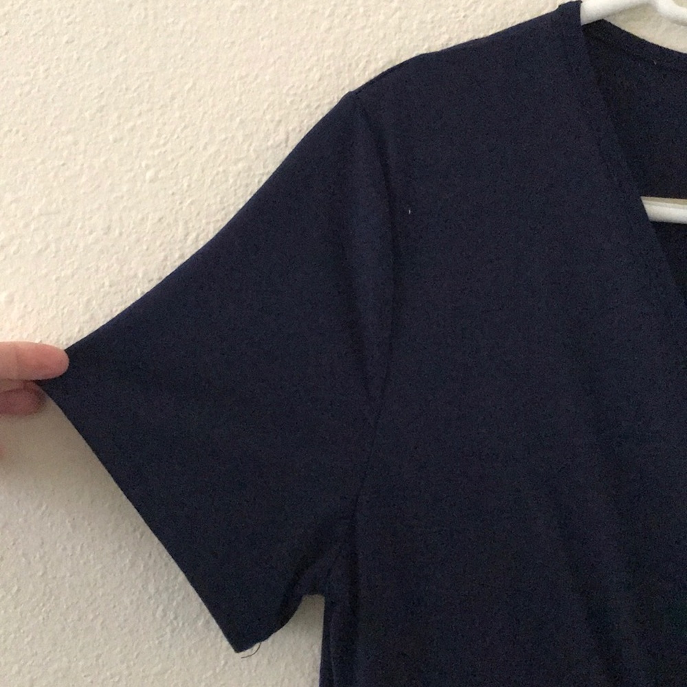 Basic Navy Wrap Maxi - Picture 2 of 4